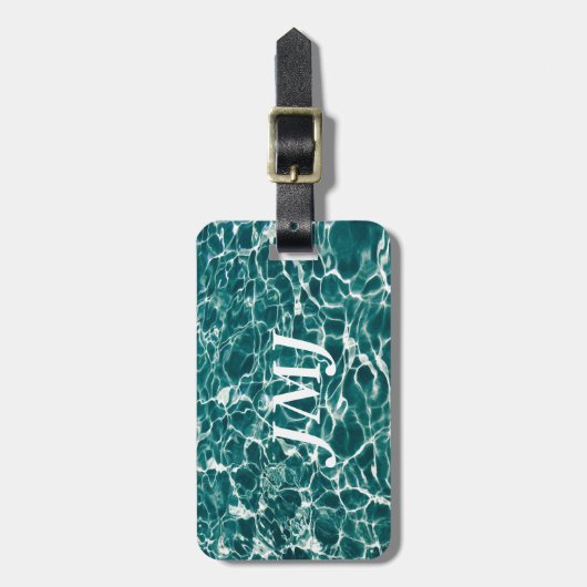 Coole Pool-Wellen Gepäckanhänger (Vorderseite vertikal)