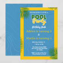 Coole Poolparty-Schwimmbad Geburtstagsfeier