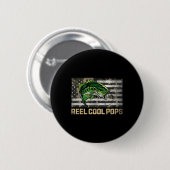 Coole Pop Angeln Camouflage Flaggenflagge Tag Fisc Button (Vorne & Hinten)