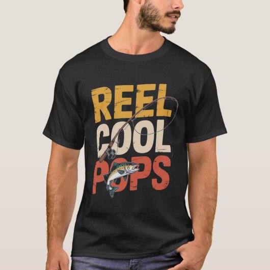 Coole Pop Fischerei Vater T - Shirt (Vorderseite)