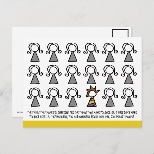 Coole Postkarte (Vorne/Hinten)