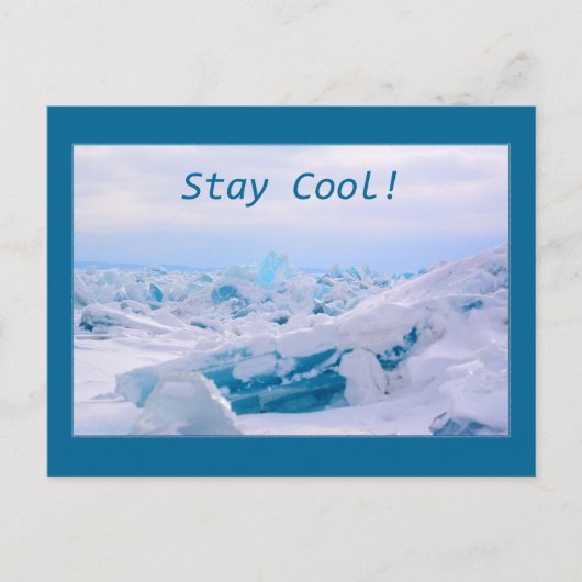 Coole Postkarte bleibe (Vorderseite)