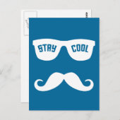 COOLE Postkarte bleibe (Vorne/Hinten)