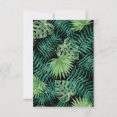 Coole prähistorische Dinosaurier Geburtstagseinlad RSVP Karte (Rückseite)