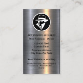 Coole private Sicherheitsdienste Visitenkarte (Vorderseite)