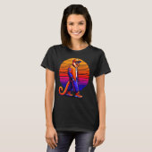 Coole Proboscis Affe Moderne Sunset Re T-Shirt (Vorne ganz)