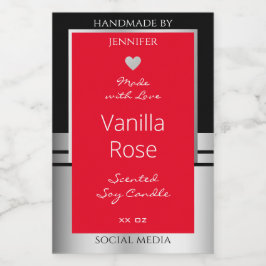 Coole Produktverpackungsetiketten Schwarz Silber u Lebensmitteletikett