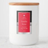 Coole Produktverpackungsetiketten Schwarz Silber u Lebensmitteletikett (Vorderseite)