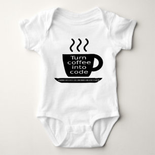 Coole Programmierergeek-Kaffee-Sucht Baby Strampler