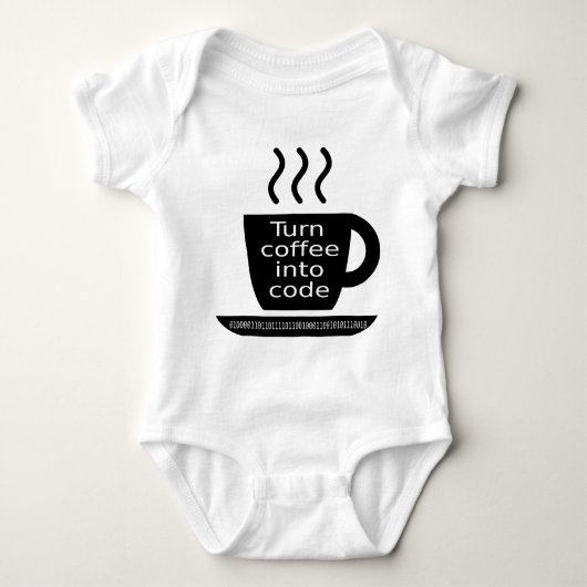 Coole Programmierergeek-Kaffee-Sucht Baby Strampler (Vorderseite)