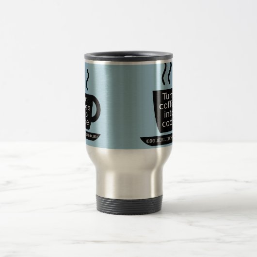 Coole Programmierergeek-Kaffee-Sucht Reisebecher (Mittel)