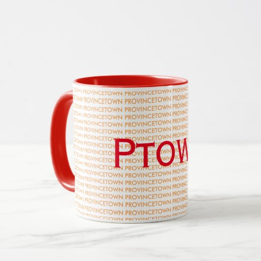 Coole Provincetown Kaffee-Tasse Tasse (Vorderseite Links)