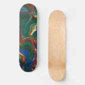 Coole Psychedelic-Muster-Skateboard Skateboard (Vorderseite)