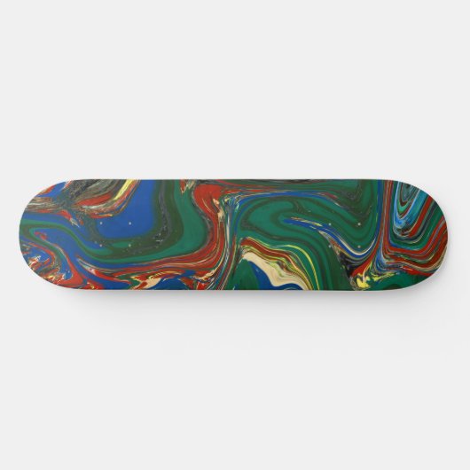 Coole Psychedelic-Muster-Skateboard Skateboard (Horizontal)