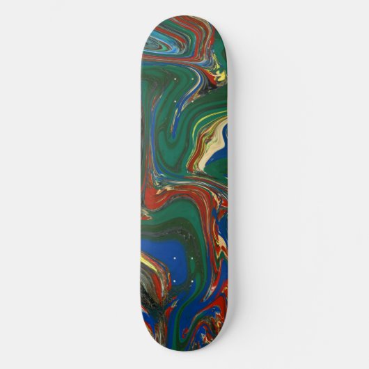 Coole Psychedelic-Muster-Skateboard Skateboard (Vorderseite)