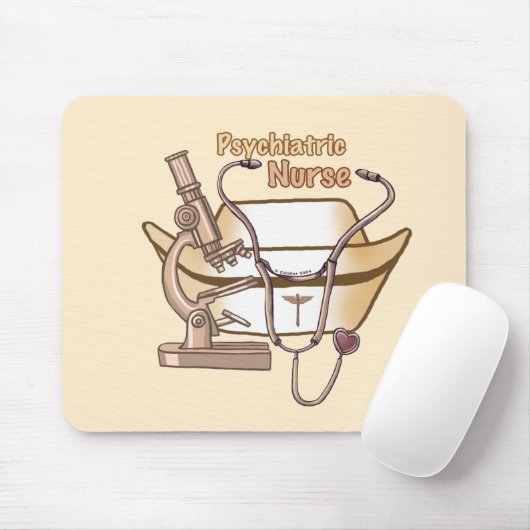 Coole Psychiatrische Krankenschwester Mousepad (Mit Mouse)