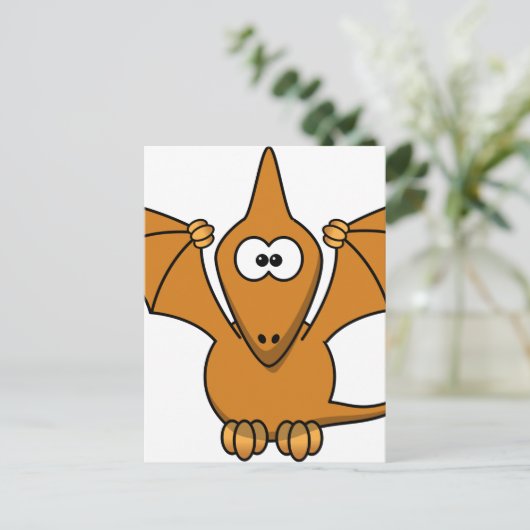 coole Pterodaktylsäure Postkarte (Stehend Vorderseite)