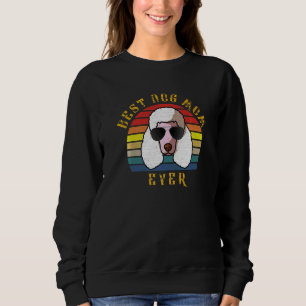 Coole Pudel-Hundemutter  Hunde-Weihnachten Sweatshirt
