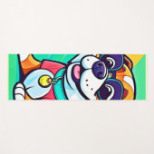 Coole Pup Cartoon Style Artwork Yogamatte (Vorderseite (Horizontal))