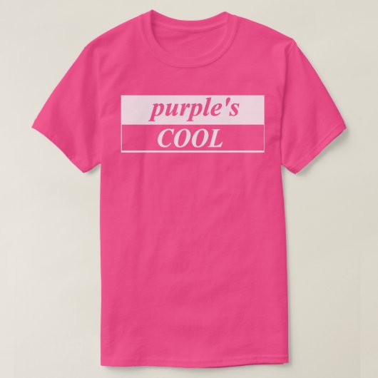 coole Purpur T-Shirt (Design vorne)