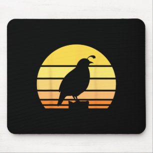 Coole Quail Art Men Bird Hunter Quail Upland Mousepad