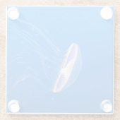 Coole Quallen Tentacles Bright Blue Water Glasuntersetzer (Rückseite)