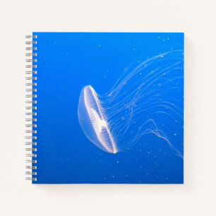 Coole Quallen Tentacles Bright Blue Water Notizblock
