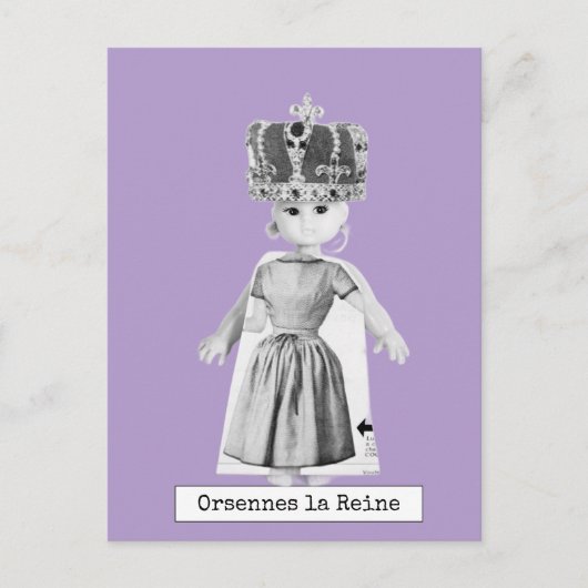 Coole Queen Doll Postkarte (Vorderseite)