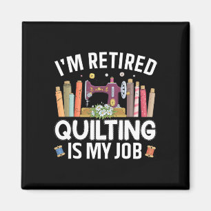 Coole Quilting Art für Frauen Mama Oma Stitch Näh Magnet