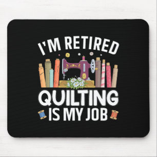 Coole Quilting Art für Frauen Mama Oma Stitch Näh Mousepad
