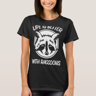 Coole Raccoon Art for Men Ringtail Mülleimer T-Shirt