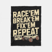 Coole Racing Art für Männer Remote Kontrolle Rc Fleecedecke (Vorderseite)
