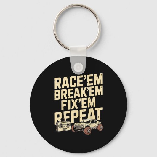 Coole Racing Art für Männer Remote Kontrolle Rc Schlüsselanhänger (Vorderseite)