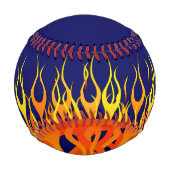 Coole Racing-Flammen Baseball (Vorderseite)