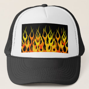 Coole Racing-Flammen Truckerkappe