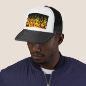 Coole Racing-Flammen Truckerkappe (Beispiel)