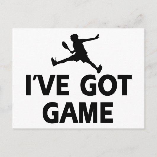 coole Racquetballdesigns Postkarte (Vorderseite)