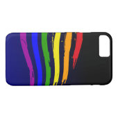 Coole Rainbow Flag to Blue Gradient Gay Pride Case-Mate iPhone Hülle (Rückseite (Horizontal))