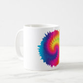Coole Rainbow-Gefärbte Krawatte Kaffeetasse (Vorderseite Links)