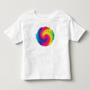 Coole Rainbow-Gefärbte Krawatte Kleinkind T-shirt