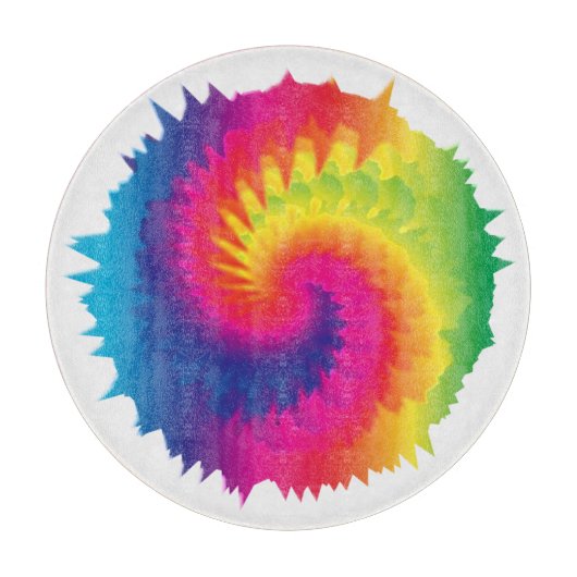Coole Rainbow-Gefärbte Krawatte Schneidebrett (Vorderseite)