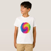 Coole Rainbow-Gefärbte Krawatte T-Shirt (Vorne ganz)