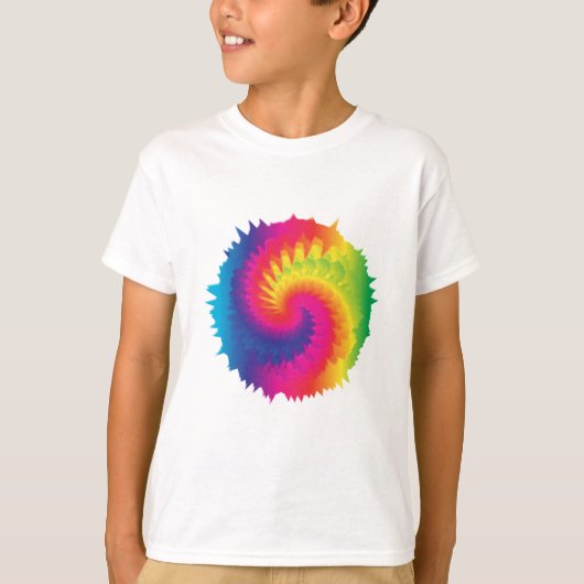 Coole Rainbow-Gefärbte Krawatte T-Shirt (Vorderseite)