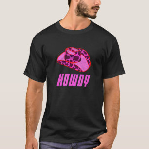 Coole Rancher-Pferdereiten-Rodeo-Howdy-Cowgirl-Hut T-Shirt
