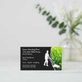 Coole Rasenmäher-Dienstkarten Visitenkarte (Stehend Vorderseite)