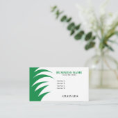 Coole Rasenpflege für Grüngras und Weiß Visitenkarte (Stehend Vorderseite)