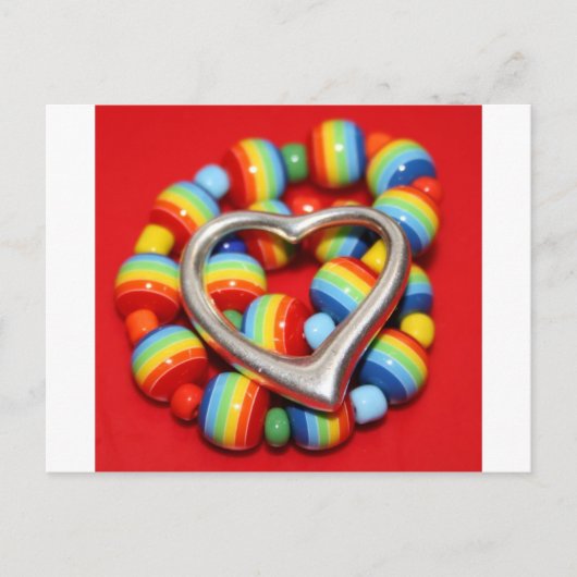 Coole Rasta-Perlen Postkarte (Vorderseite)