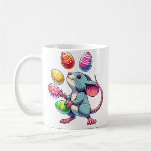 Coole Rattenjongleurin Damen Ostern Kaffeetasse
