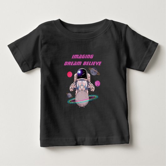 Coole Raumflugplanets Baby T-shirt (Vorderseite)