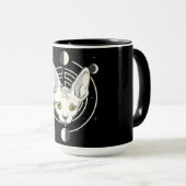 Coole Raumkatzengestaltung Tasse (VorderseiteRechts)